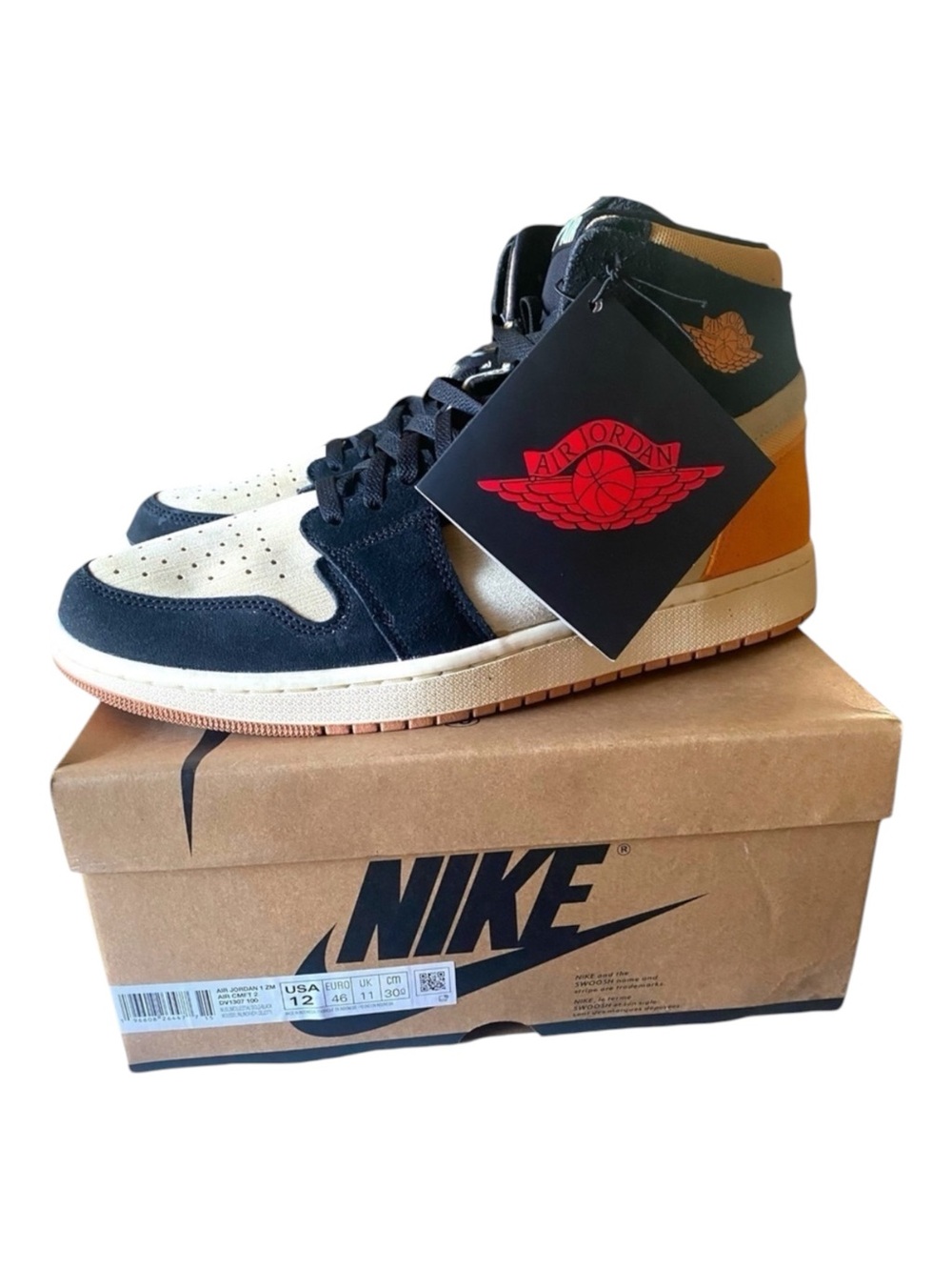 Nike JORDAN 1 ZOOM CMFT 2 MENS SHOW Size 12 IN BOX Athletic GIFT FOR HIM
